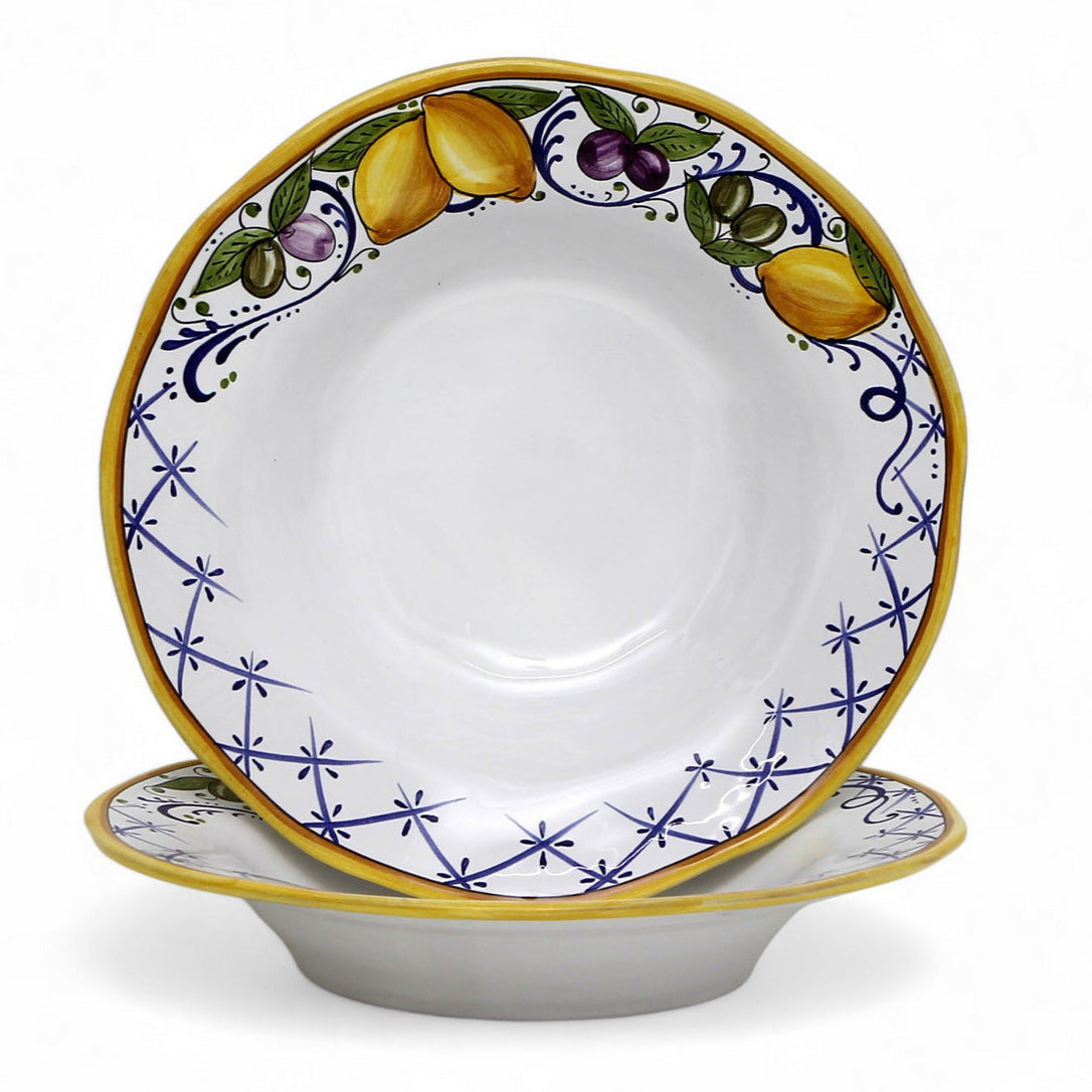 LIMONI POSITANO : Assiette à rebord pour pâtes/soupe