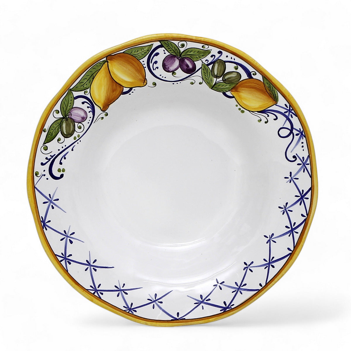 LIMONI POSITANO : Assiette à rebord pour pâtes/soupe