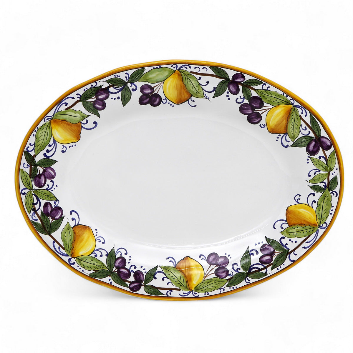 LIMONI POSITANO : Plat de service ovale