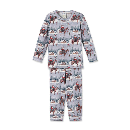 Ensemble de pyjama pour enfant en bambou Cowboy Christmas - Western