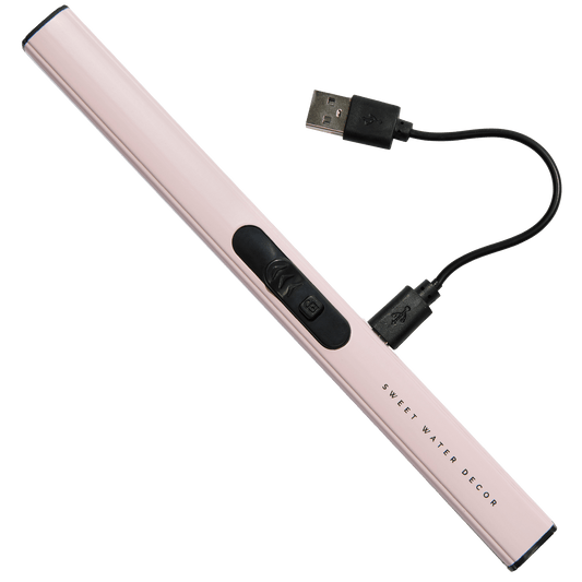Accendino elettrico rosa blush