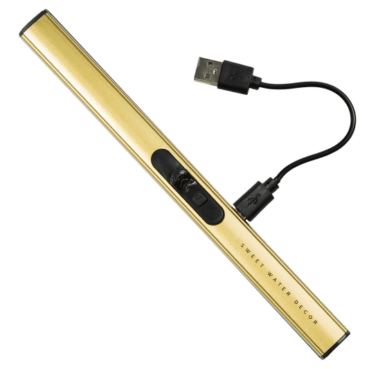 Accendino elettrico dorato