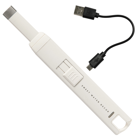 Slate White Large Electric Lighter