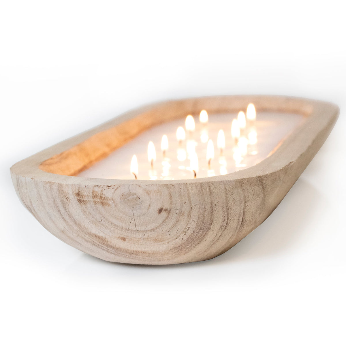 Paulownia Wood Tray Candle