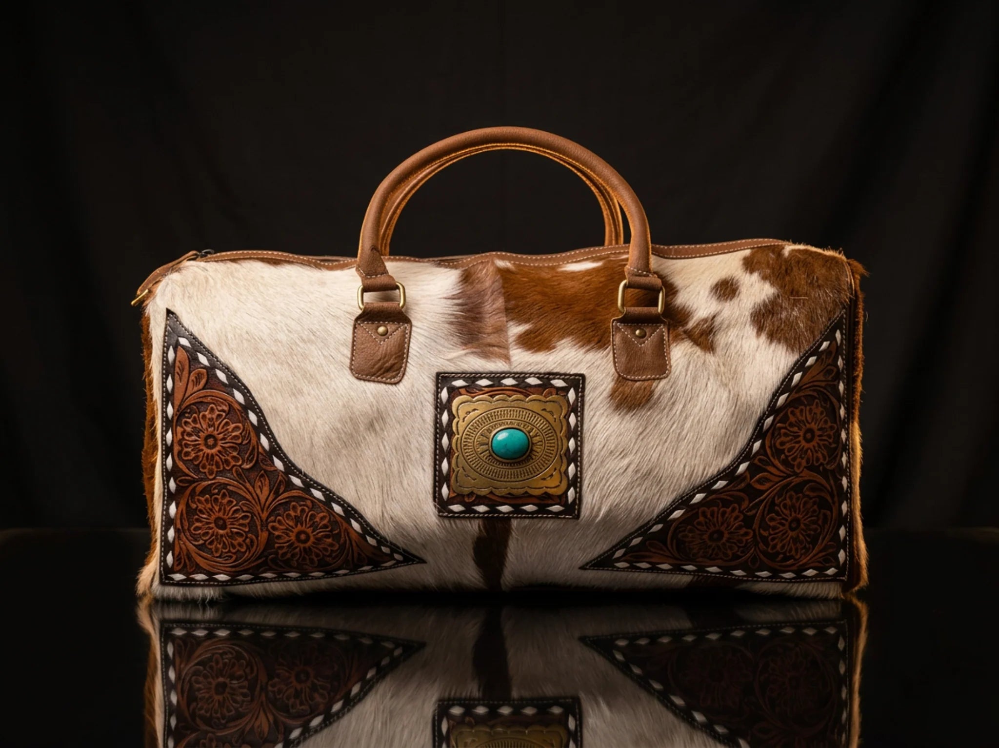 Handcrafted Luxury Leather Duffle - Timeless Travel Companion