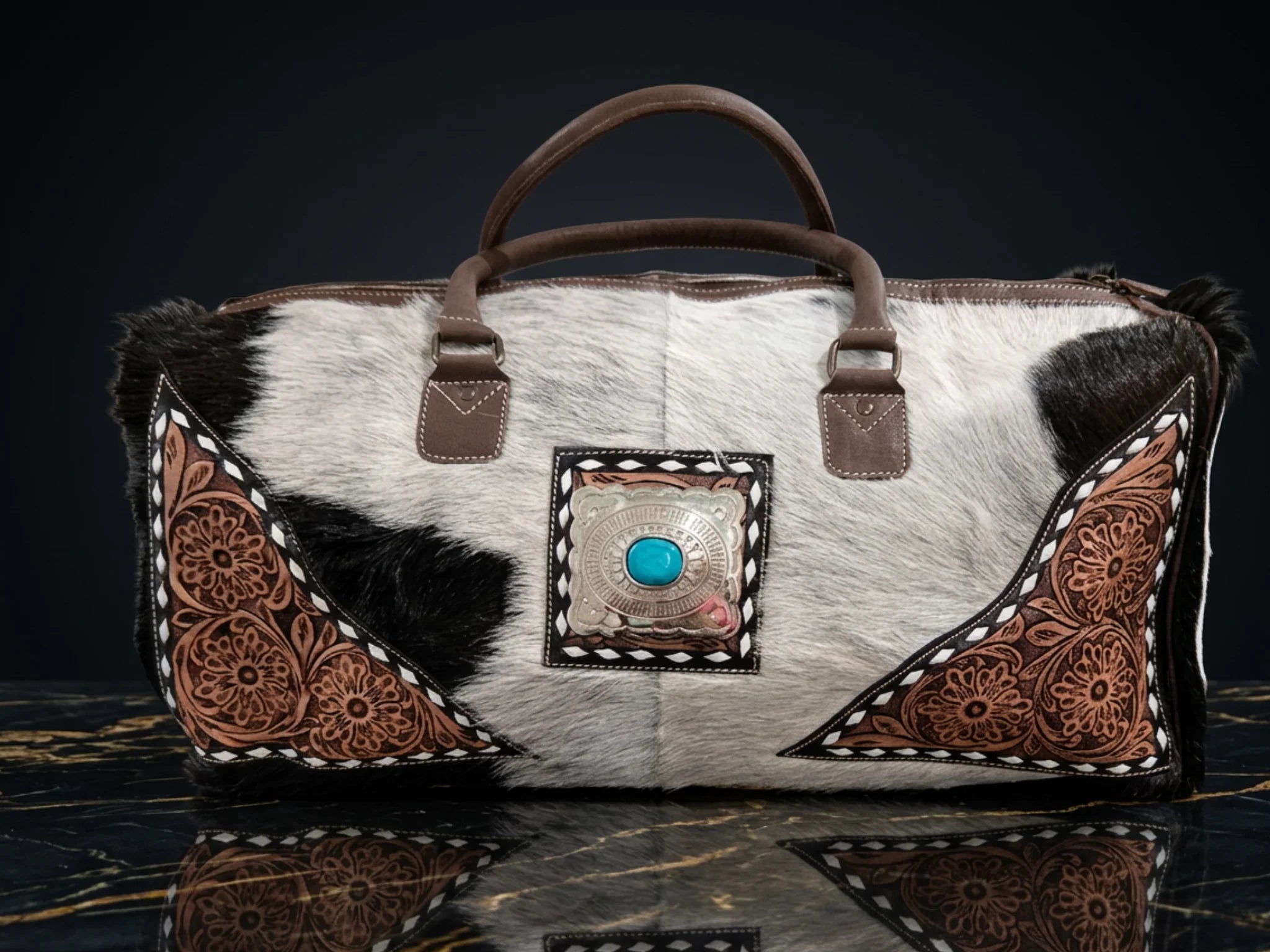 Handcrafted Luxury Leather Duffle - Timeless Travel Companion