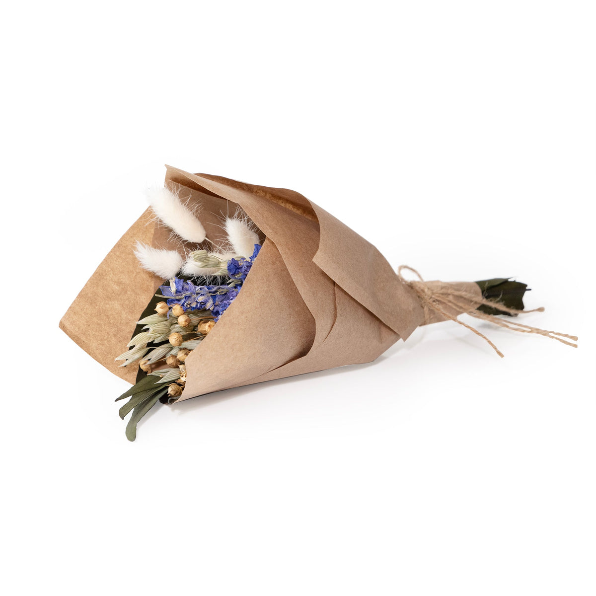 MINI Purple Larkspur & Bunny Tail Bouquet Bundle