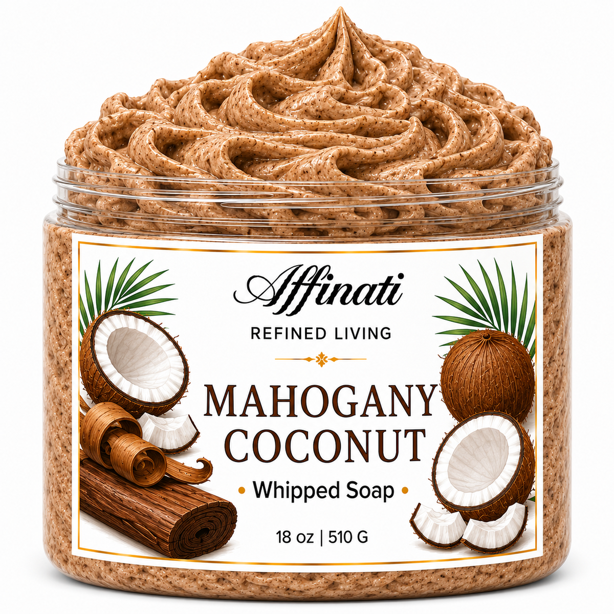Mahogany Coconut Whipped Soap