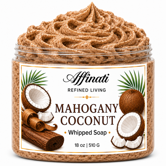 Sapone montato al mogano e cocco