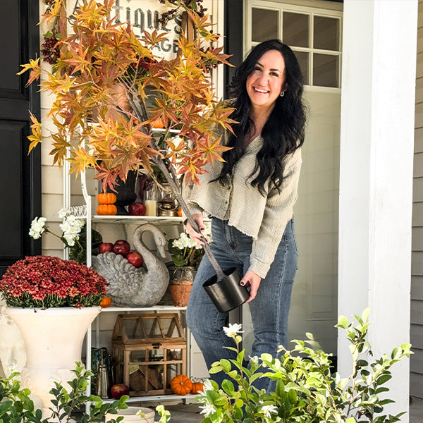 52 Inch Potted Foliage Maple Leaf Faux Tree
