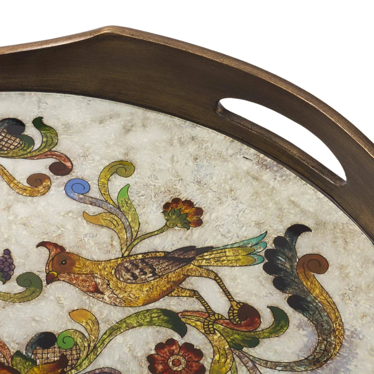 Bellagio Renaissance Bird Inlay Tray