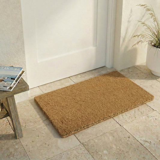 Paillasson minimaliste en fibre de coco naturelle