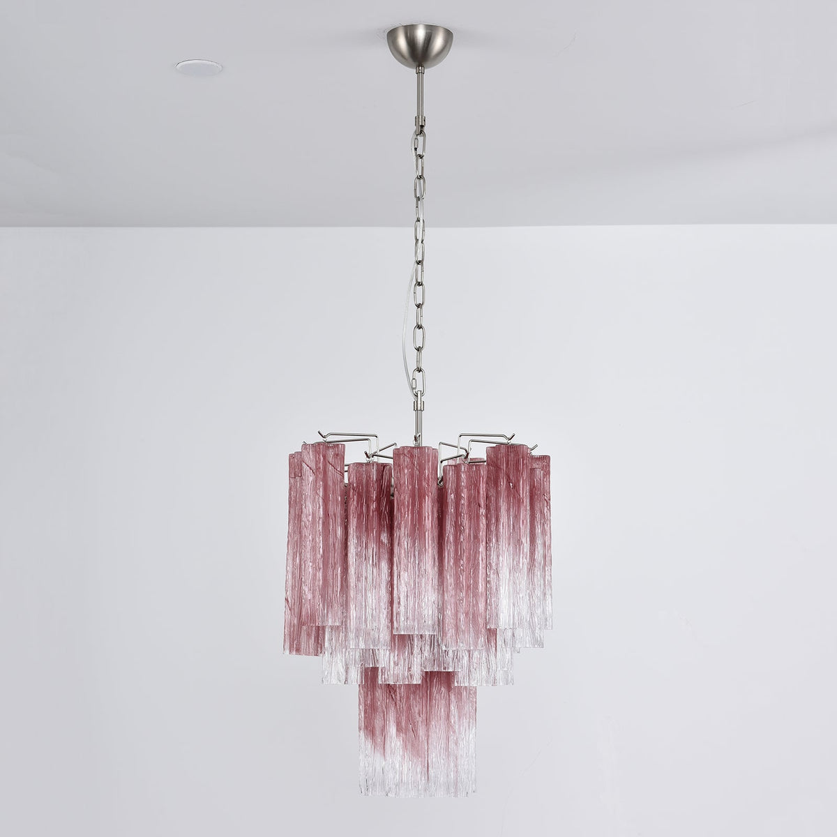 Murano Glass Tube Chandelier