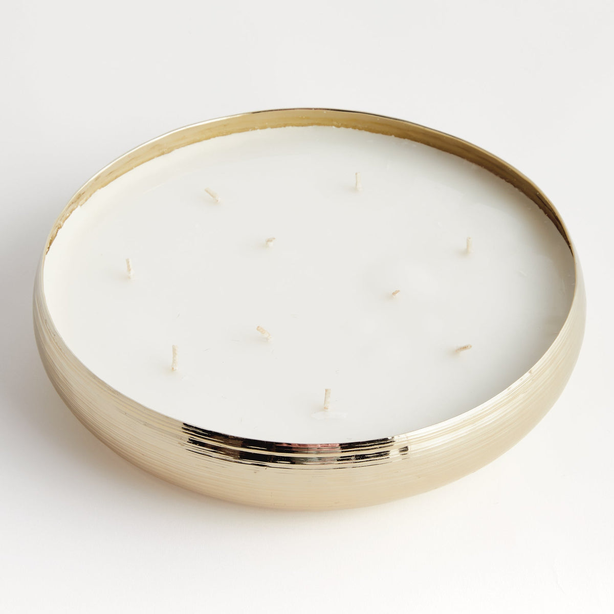 10 WICK GOLD CANDLE TRAY