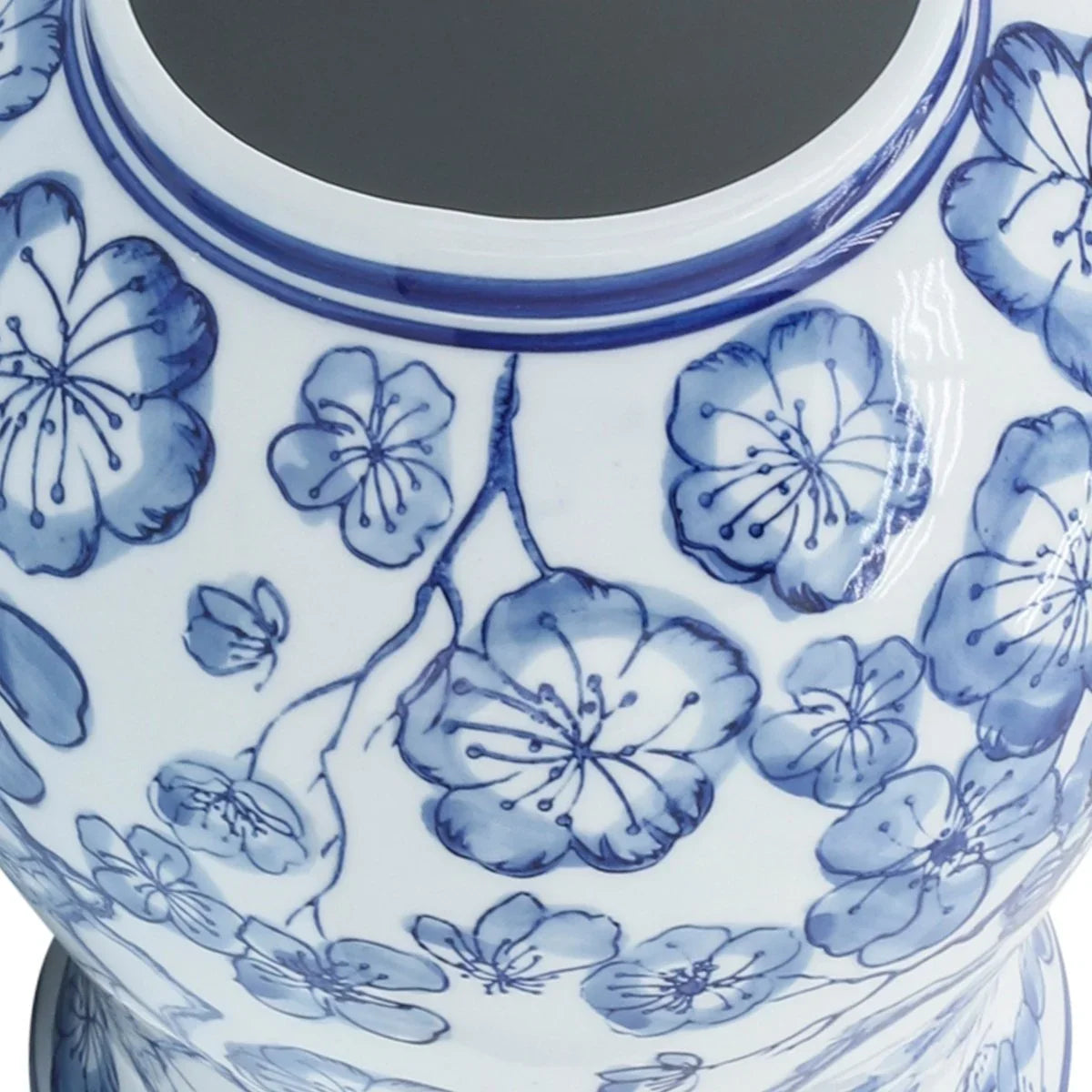 Willowcrest 14" Blue & White Temple Jar