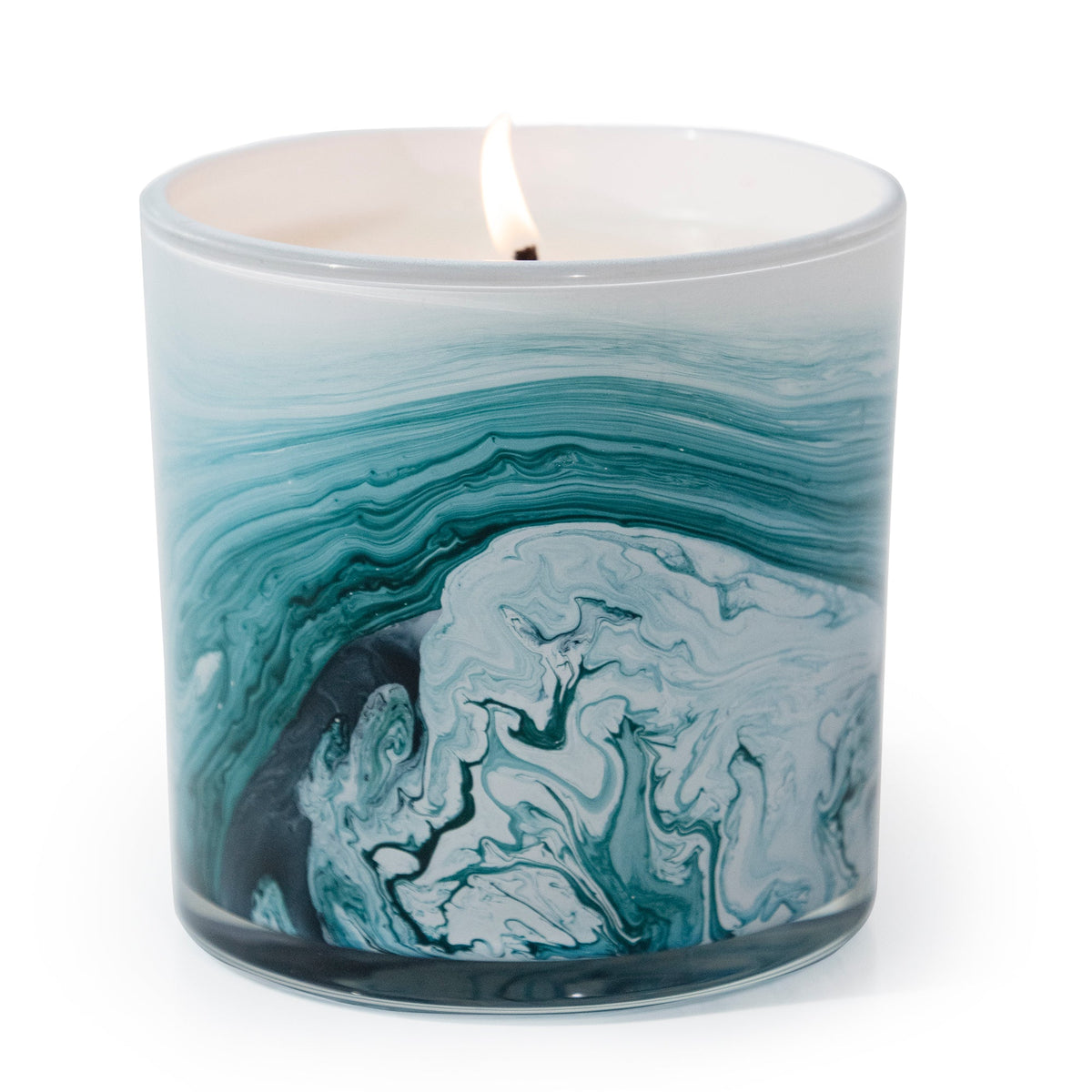 Orchid & Cedar 14 oz. Swirl Glass Candle