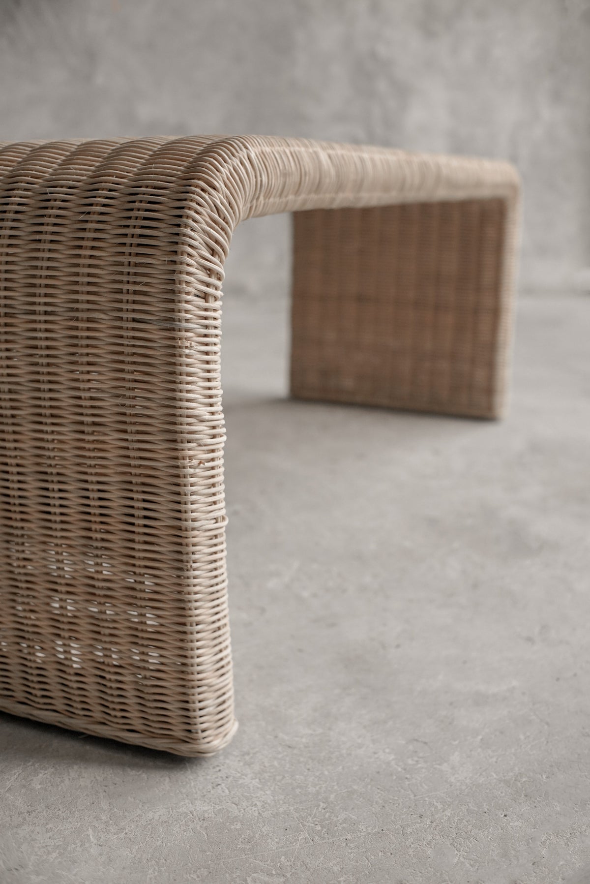 Paola Rattan & Hardwood Bench – Reinforced Accent Seating