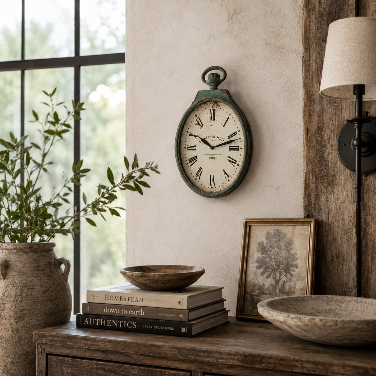 Vitania Metal Wall Clock 14.5 in
