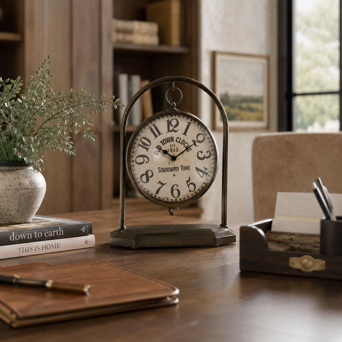 Hadley Hanging Table Clock 12 in