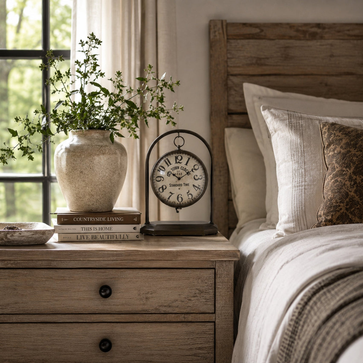 Hadley Hanging Table Clock 12 in