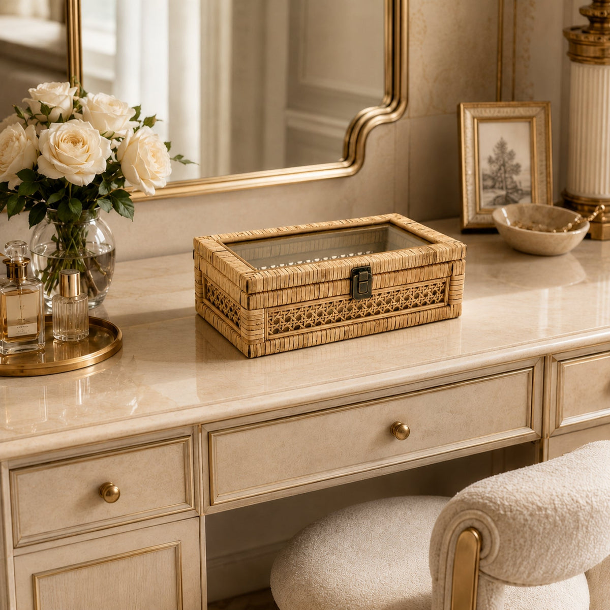 Rattan Storage Box 12 in