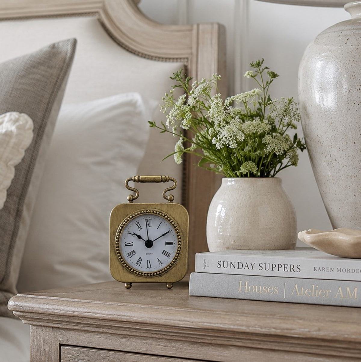 Amelie Metal Table Clock 4.25 in