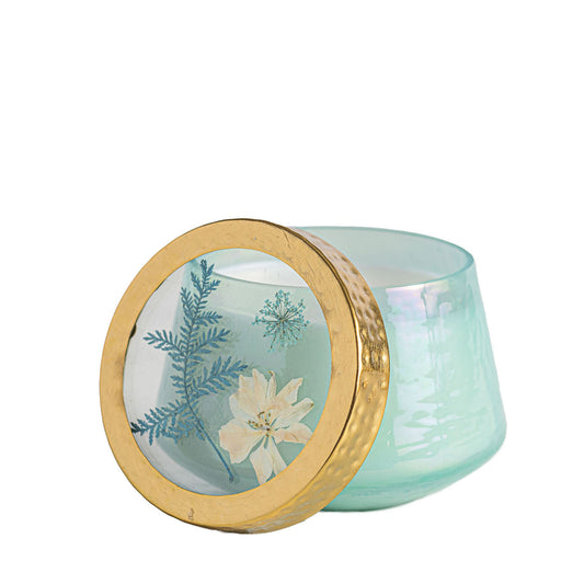 Bougie fleurie pressée à l'aquarelle Accent - Côte Pacifique