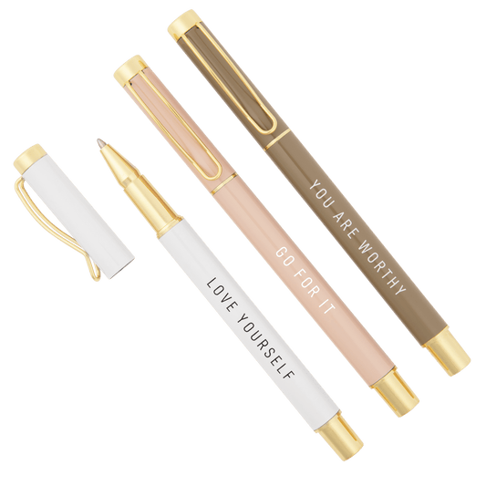Ensemble de stylos en métal « Go For It »