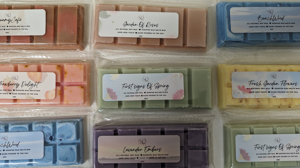 Holiday Gift Wax Melts Bar – Seasonal Hues | 18 Signature Scents