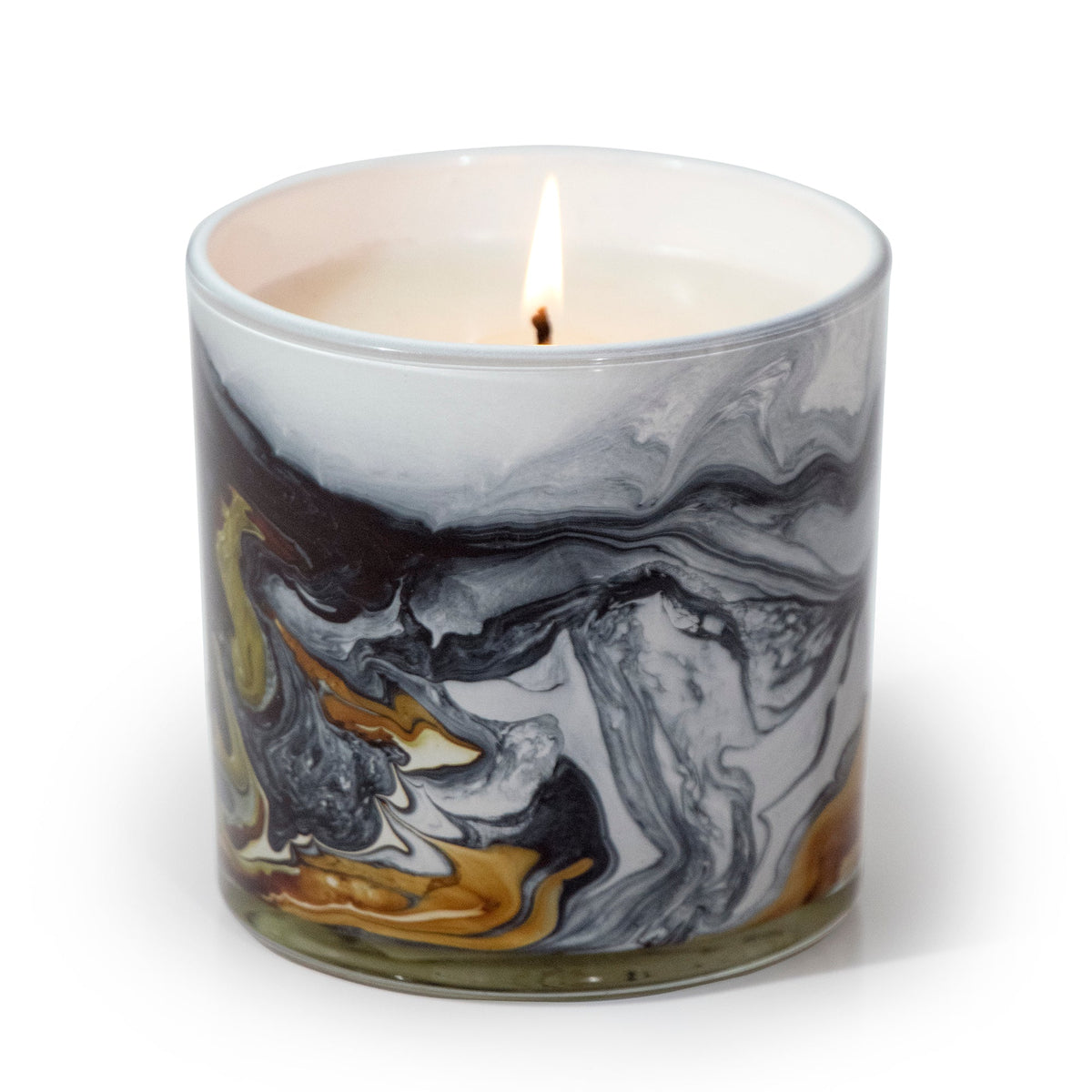 Palo Santo & Rose 14 oz. Swirl Glass Candle