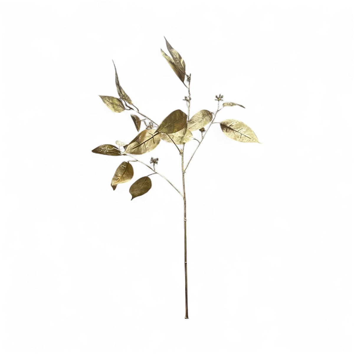 34" Gold Seeded Eucalyptus Spray