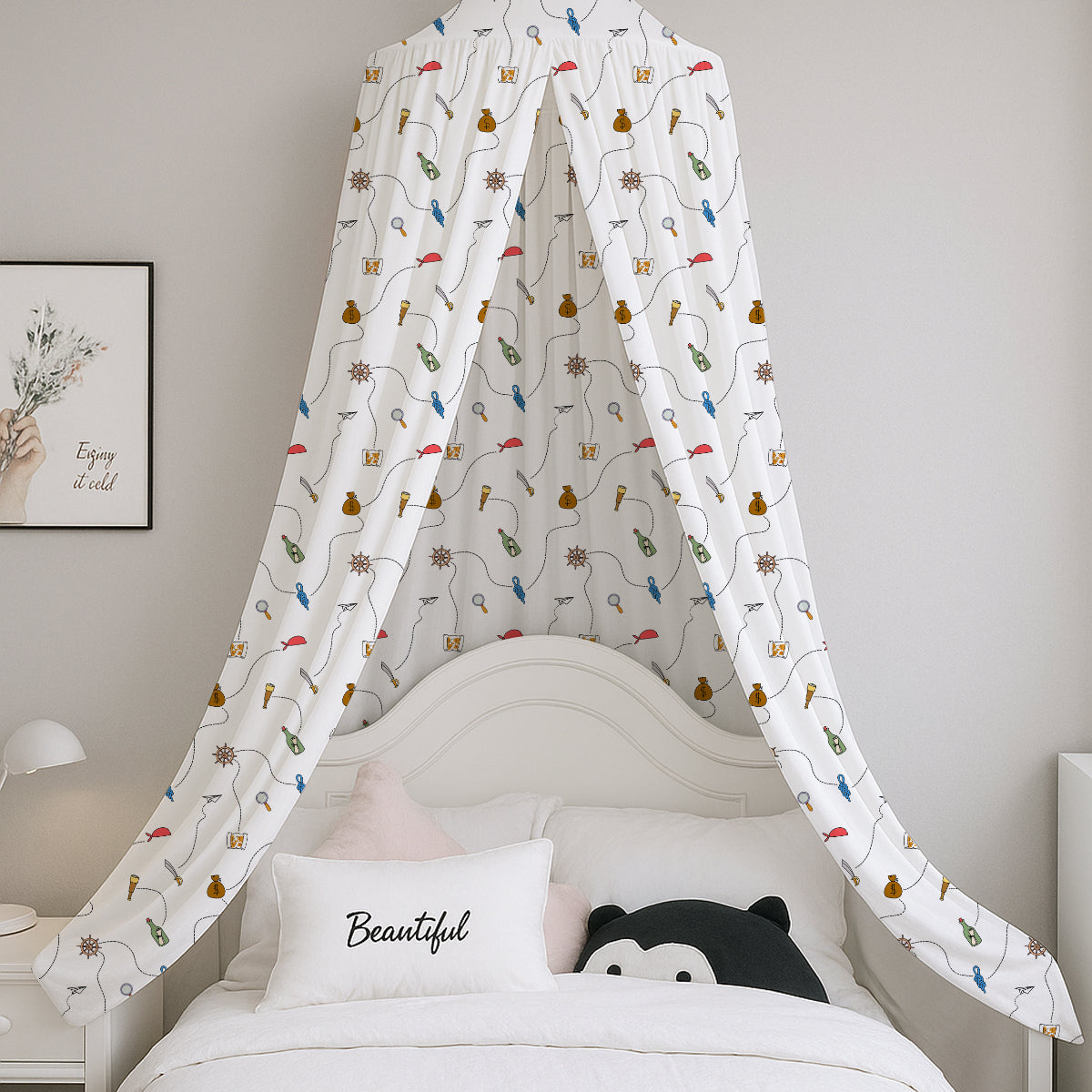 Pirate Art  Printed Canopy