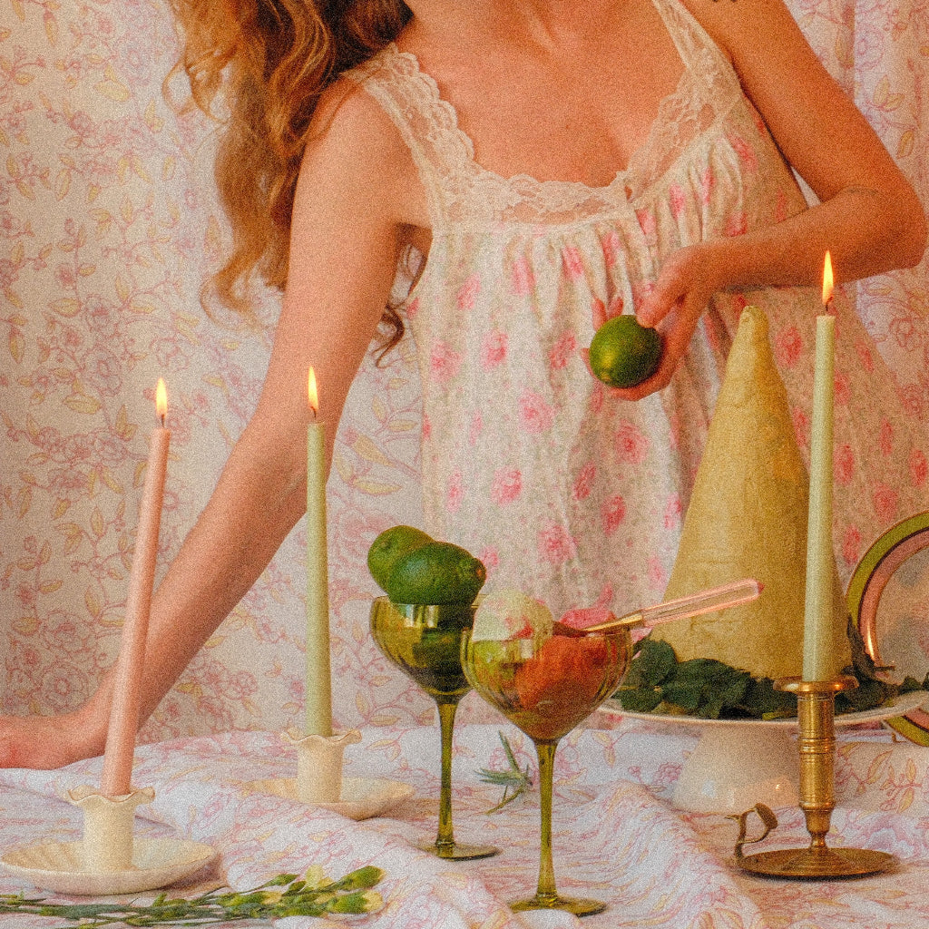 Pistachio Cream Extra Tall Taper Candles – 24 Candles