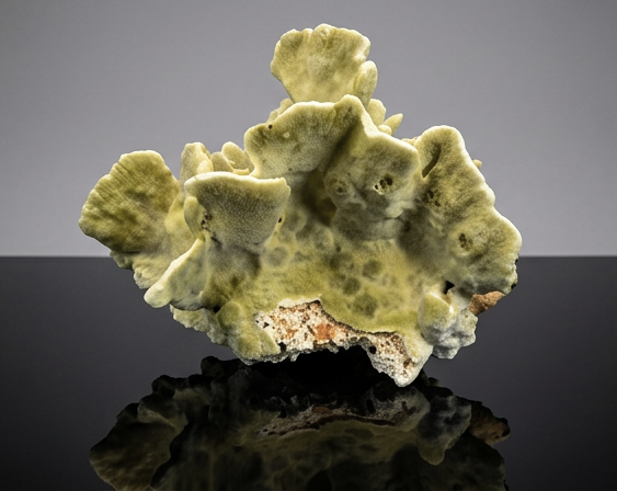 Green Fire Slab Coral (Millepora complanata)