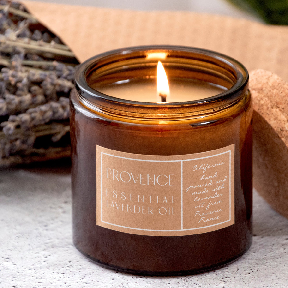 Lavender Essential Oil 10 oz Aromatherapy Candle