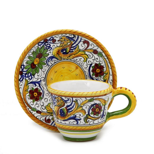 RAFFAELLESCO DELUXE: Tazzina da caffè con piattino