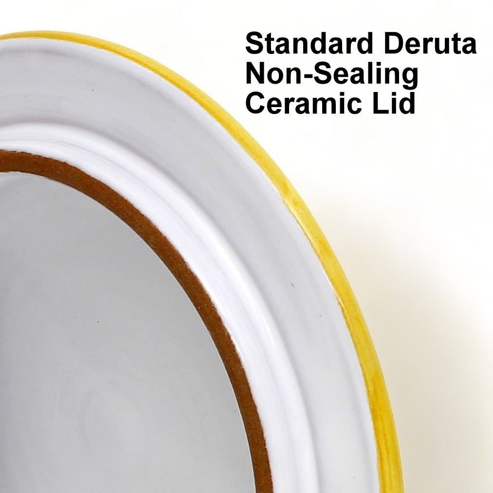 RICCO DERUTA DELUXE: Barattolo con coperchio in ceramica - 'FARINA'