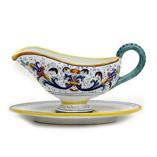 RICCO DERUTA DELUXE: Gravy Sauce Boat with Tray