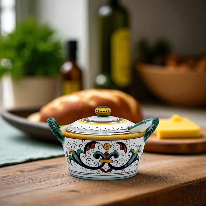 RICCO DERUTA DELUXE : Beurrier à parmesan avec cuillère