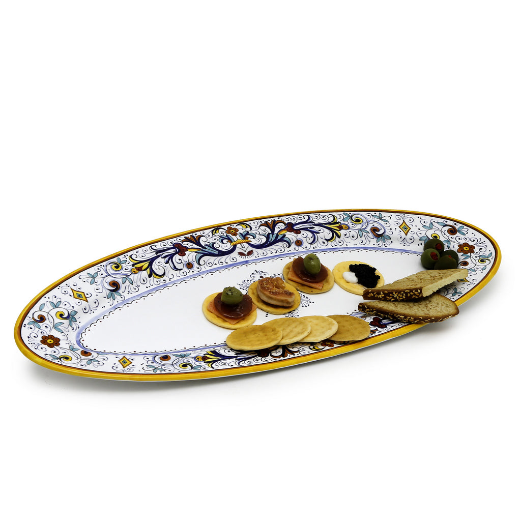 RICCO DERUTA DELUXE: Piatto Ovale Stretto per Pesce/Antipasti