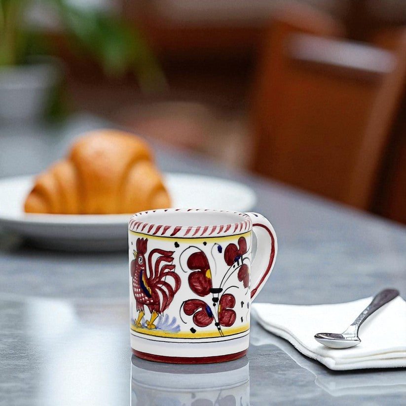 ORVIETO GALLO ROSSO: Tazza (10 Oz.)