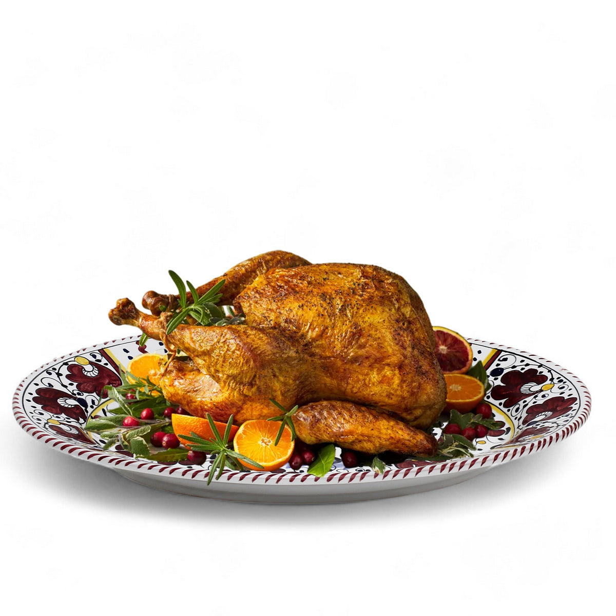 COQ ROUGE D'ORVIETO : Grand plat ovale