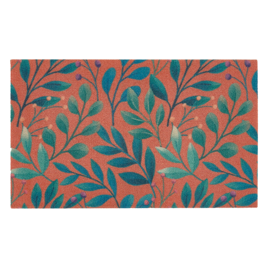 Rainforest Peach Outdoor Doormat – 18" x 30" Non-Slip, Nylon