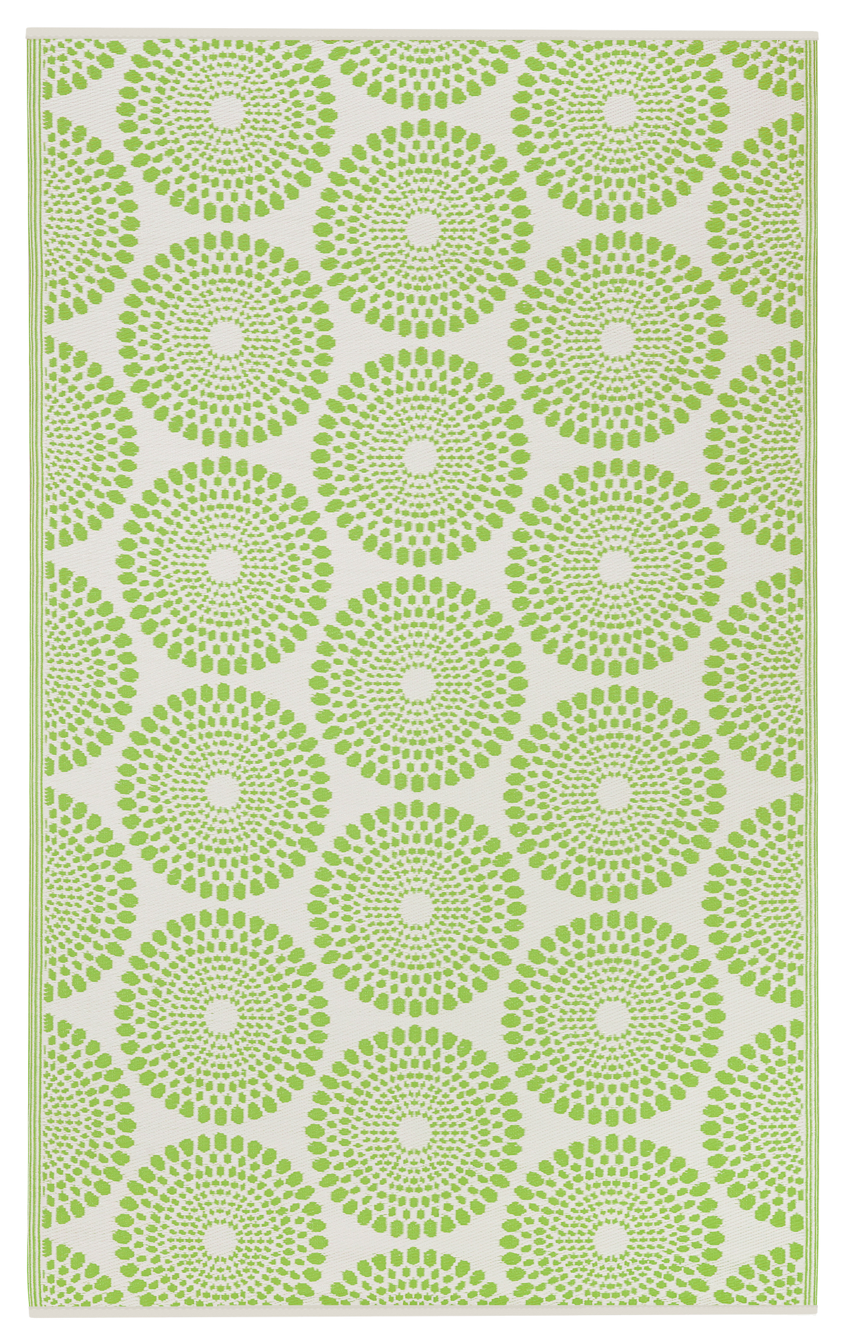 Rio - Green Geometric Outdoor Rug for Patio