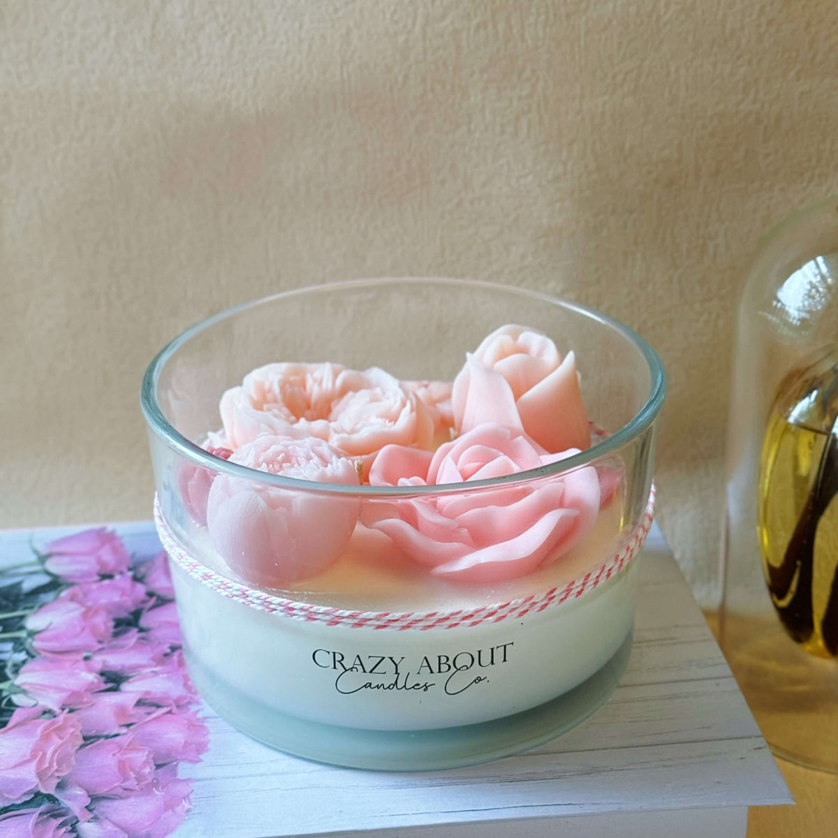 Large Rose-in-a-Jar Soy Candle | 16 oz