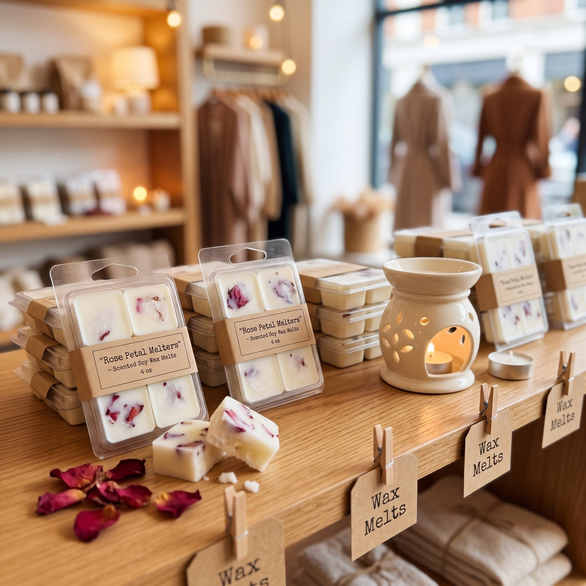 Rose Petal Soy Wax Melts Refill — 4 oz