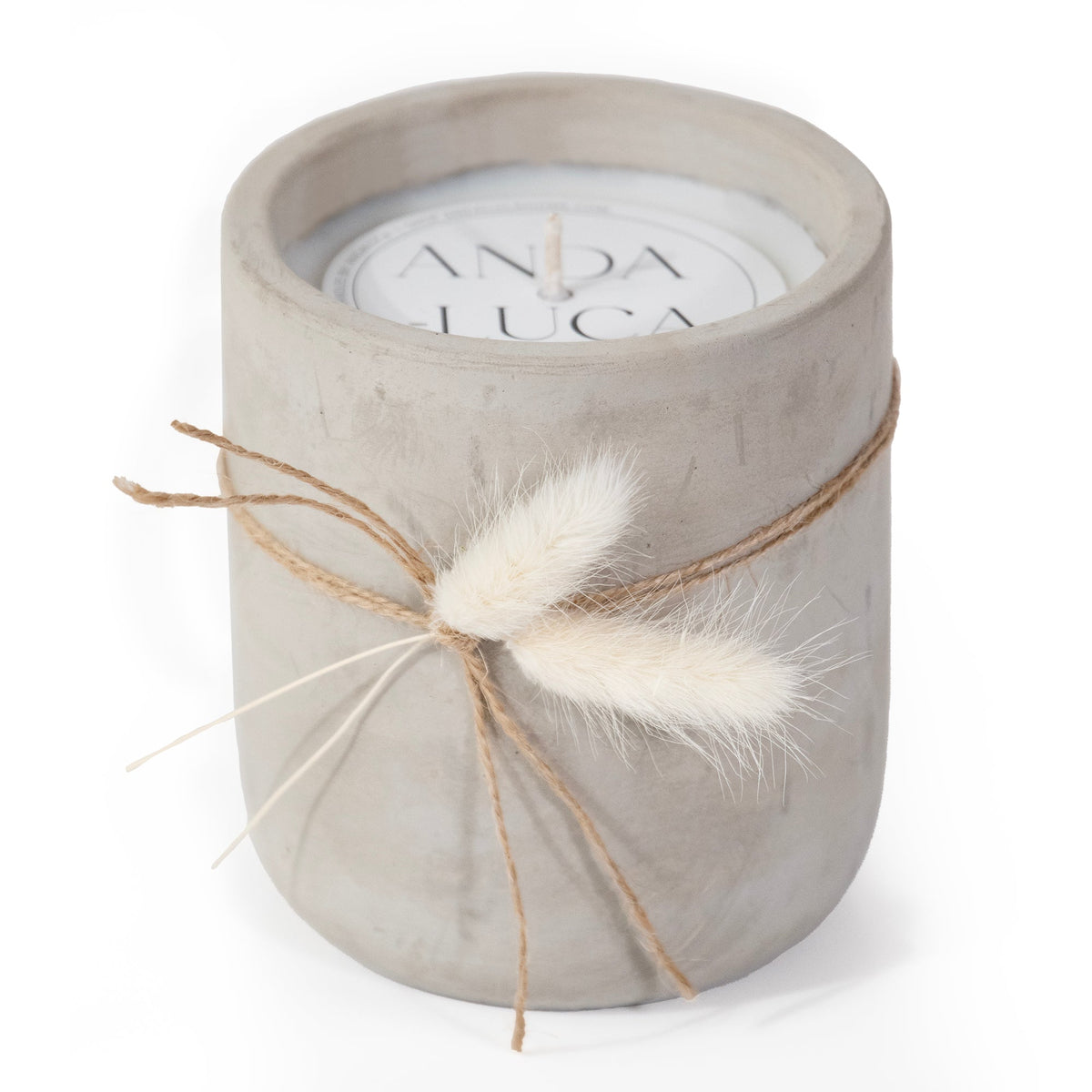Rose Sunrise Cement Candle