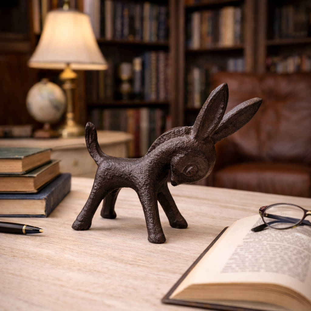 Cast Iron Donkey Figurine