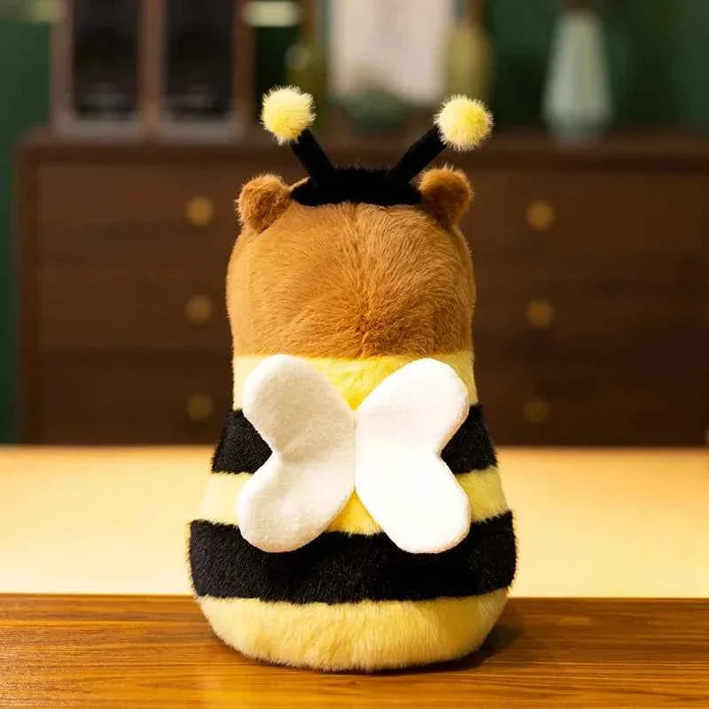 Bee Capybara Plush Toy – Cute Capybara with Bumblebee Costume Stuffed Animal