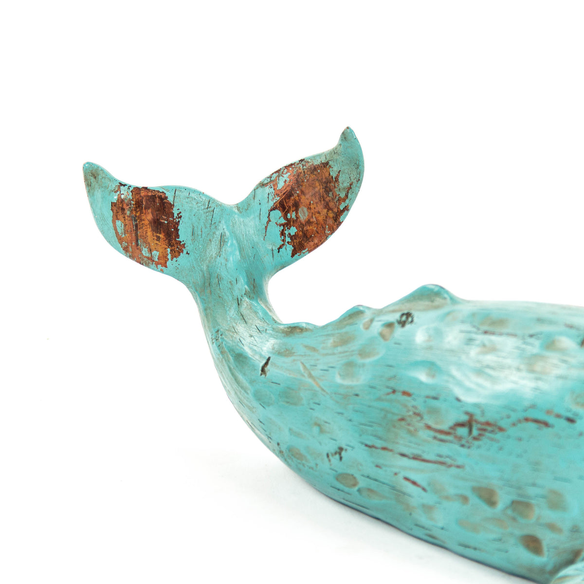 Aqua Drift Whale Sculpture 16 in